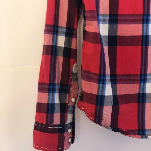 Aéropostale unisex cotton plaid shirt - Picture 5 of 6